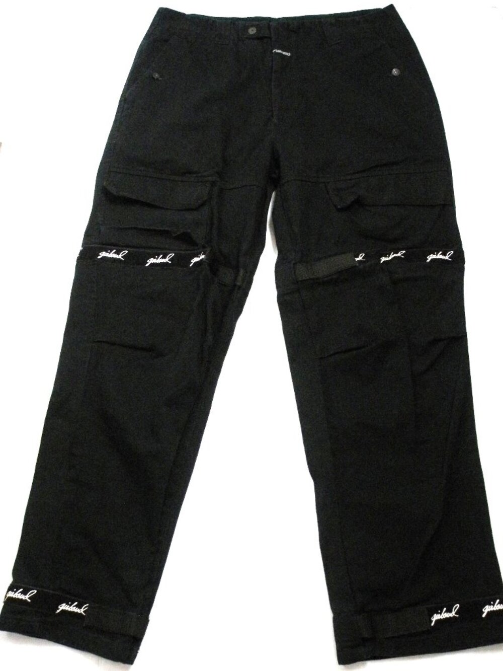 VTG Marithe Francois Girbaud Jeans Black Cargo Shuttle Tape 38